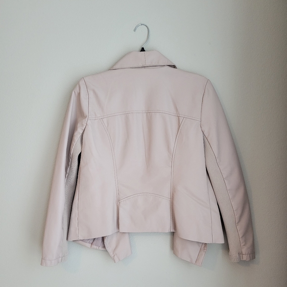 BB Dakota Jackets & Coats Bb Dakota Blush Pink Leather Jacket